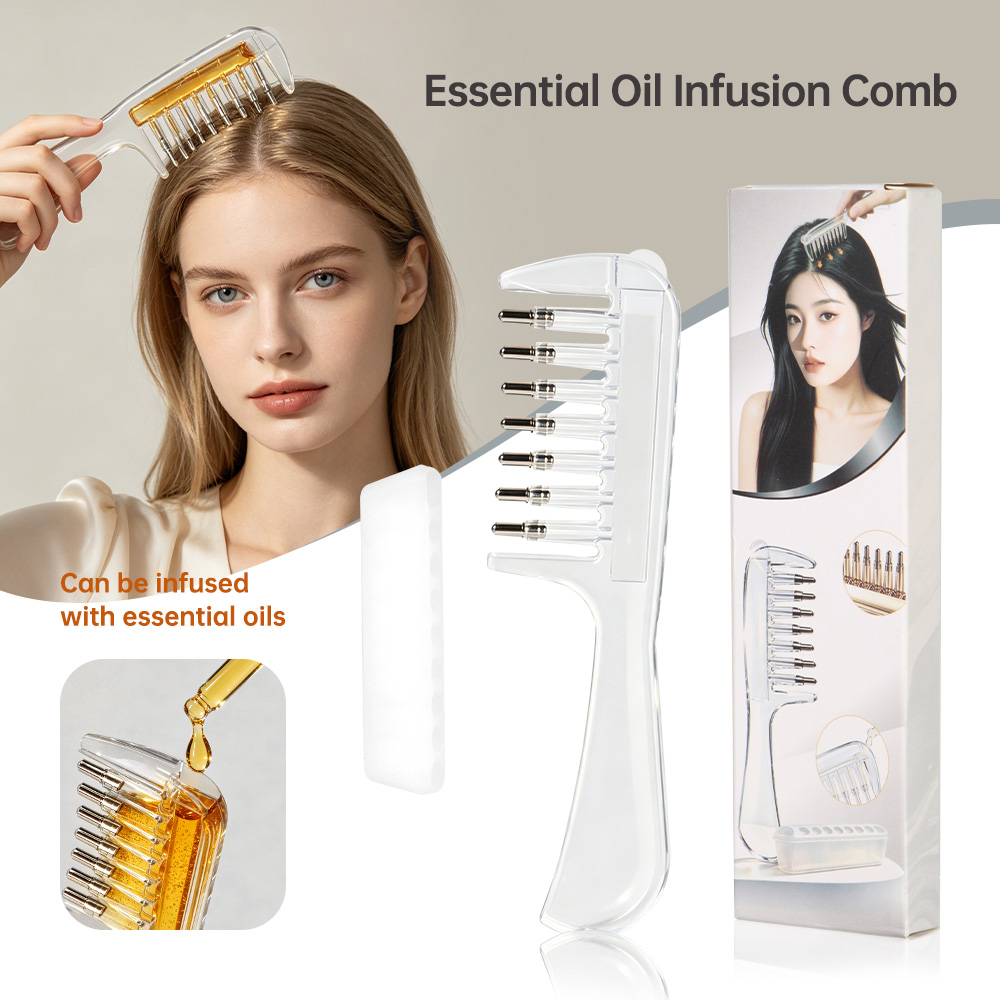Beard Oil Growth - Unisex Transparent Essential Oil Applicator Massage