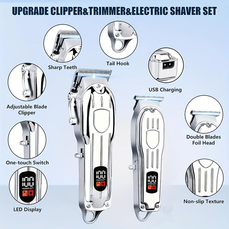 USB Rechargeable Hair Clipper  - Men'S Grooming Electric Trimmer 评论和价格
