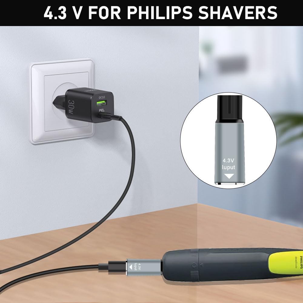 4.3V Type-C Shaver Adapter Cha - Men'S Grooming Shaver 评论和价格