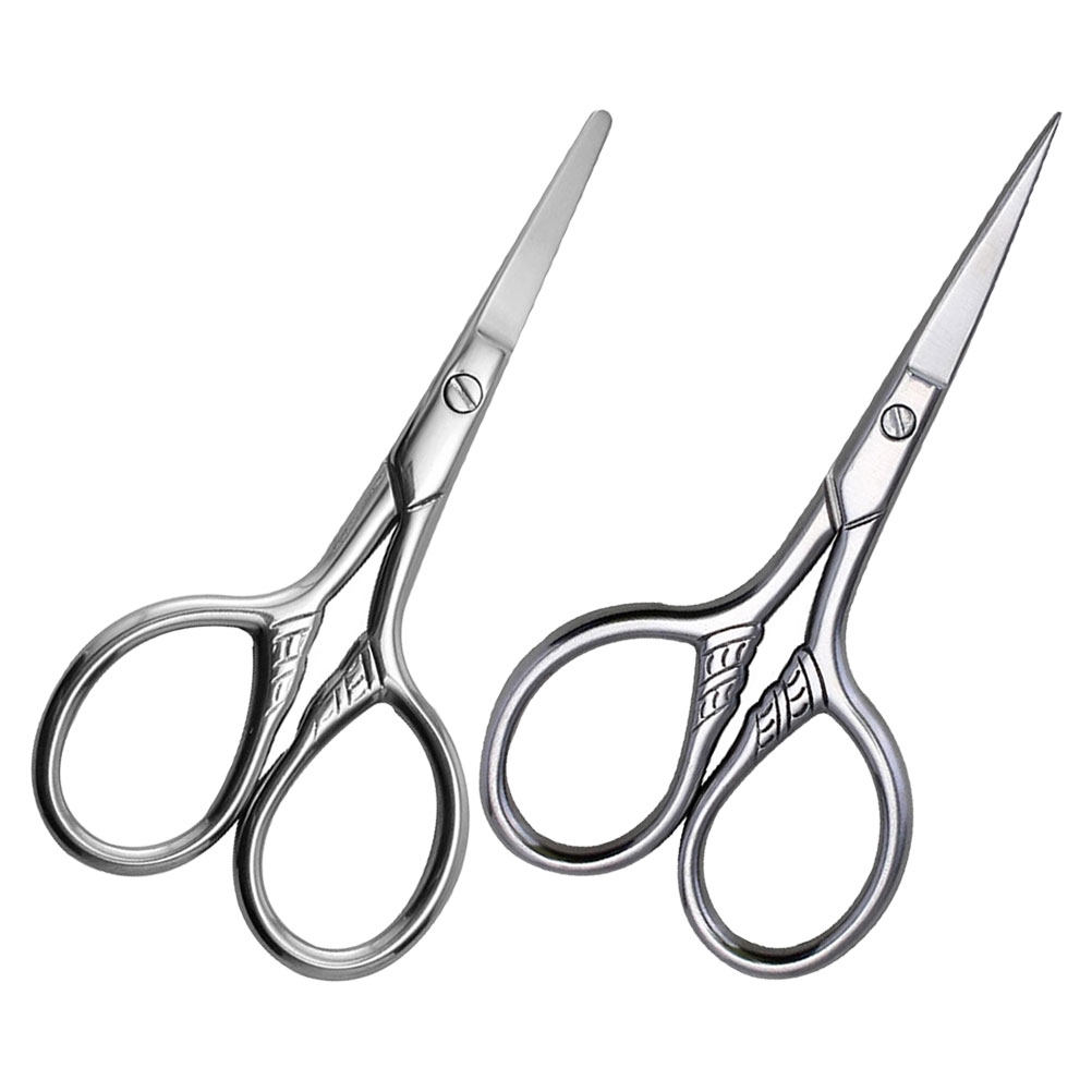 2Pcs Small Eyebrow Scissors St - Men'S Grooming Eyebrow Trimming 评论和价格