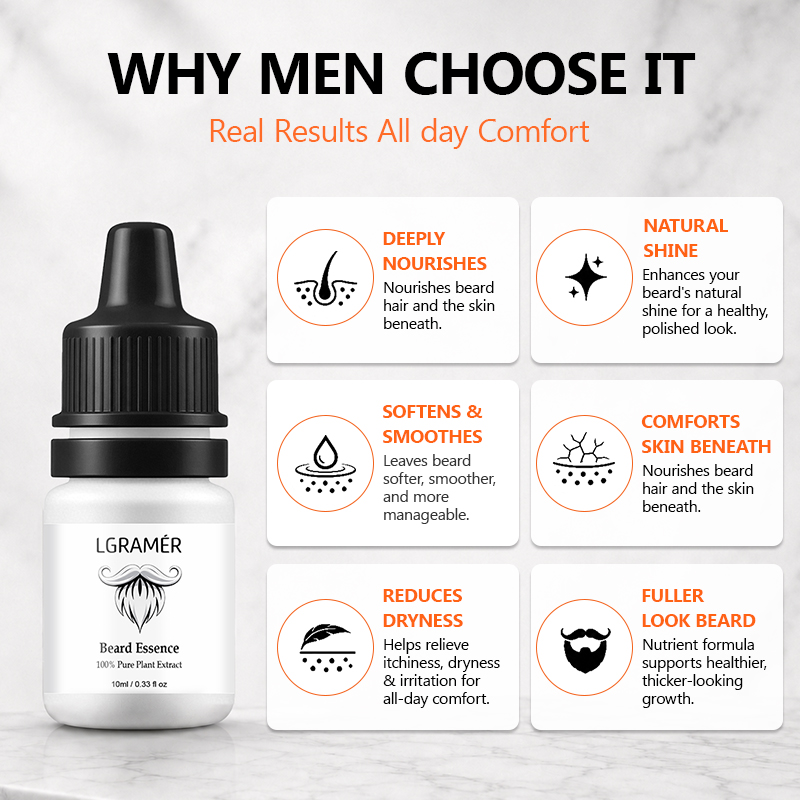 Men's Beard Growth Serum Nouri - Beard Oil Growth 评论和价格