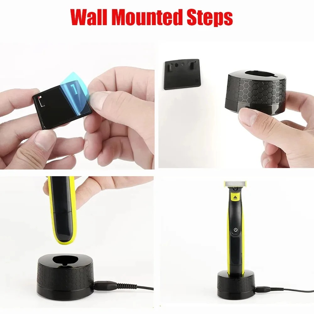 NEW Wall Mounted Charging Base - Men'S Grooming Shaver 评论和价格